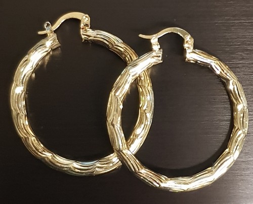 9ct yellow gold creole hoop - 9ct,