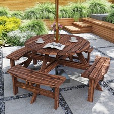 Wooden Garden Dining Set, 8