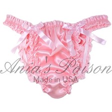 Sissy Satin Ruffled Panties