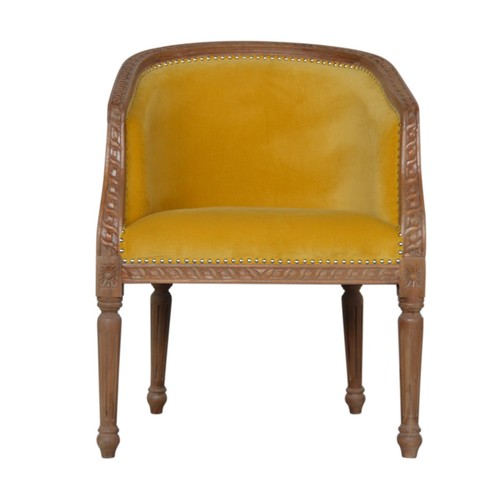 Oak toned mustard studded - mustard,