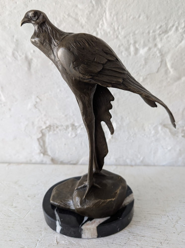 Bronze secretary bird - bird,