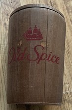 Vintage Effect Old Spice Wooden Storage Barrel With Lid 21.5cm Tall 