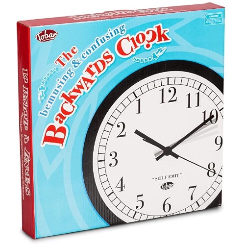 Backwards clock board - backwards,