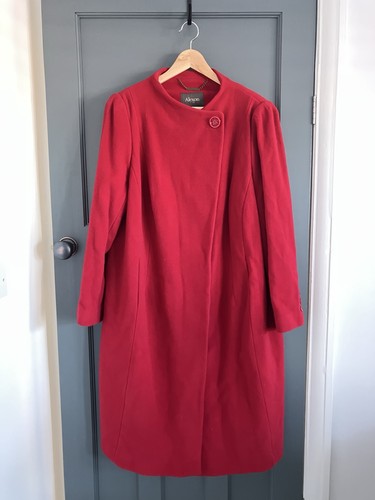 Alexon red wool blend coat - wool,