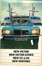 Vauxhall Victor, VX 4/90 & Ventora FE 1972 UK Market Launch Foldout Brochure