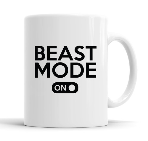 Beast mode funny slogan mug - mode,