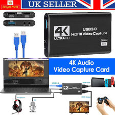 UK 4K Audio Video Capture Card To USB 3.0 HDMI Video Capture Device Full HD