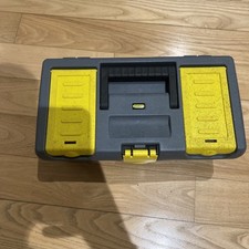 Stanley Essential 12.5” Toolbox with Plastic Latches, Black/Yellow