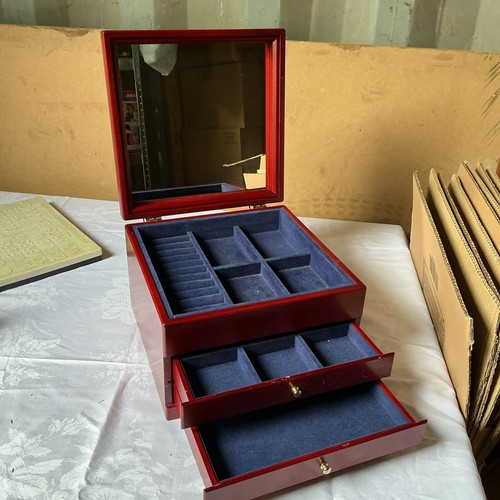 Wooden jewelry box chest - jewelry, of