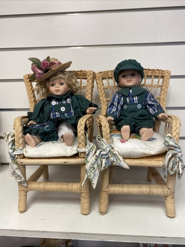 Two porcelain collector dolls