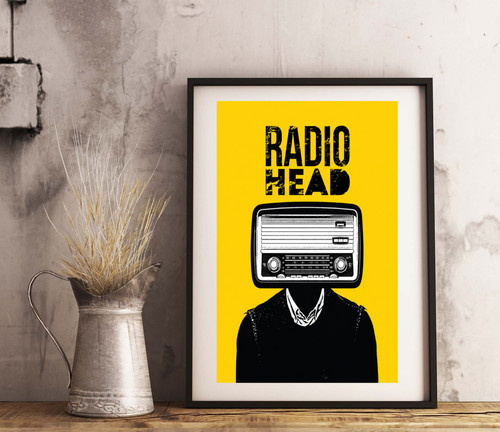 Radiohead gloss print - a4,