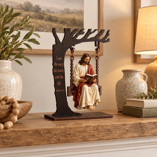 Jesus swing acrylic figurine - acrylic,