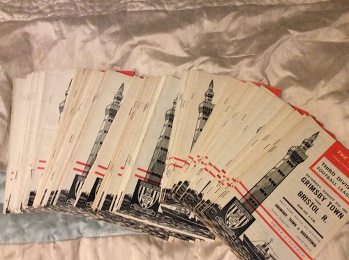 Grimsby town home programmes - town,