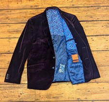 New! £550 SIMON CARTER - Slim Fit PONTOGLIO VELVET Evening JACKET 46R