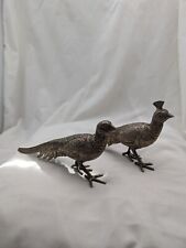 Pewter Metal Pheasant Peacock