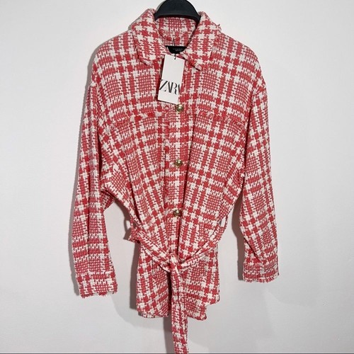 Zara tweed houndstooth - zara, belted