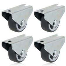 UNIVERSAL 30mm Divan Bed Drawer Cabinet Castor Wheel 1'' Small Mini Wheels x 4