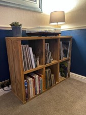 Vinyl Record Storage Unit Urban Reclamation Handmade Solid Wood Rustic
