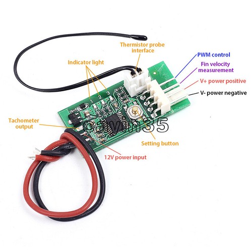 12v 4pin pwm cpu fan - 12v, 3a
