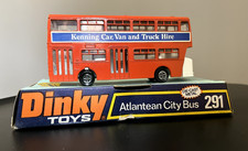 Dinky Die Cast - Atlantean City Bus 291 - VGC 1st Variant (1975) with Box Base 