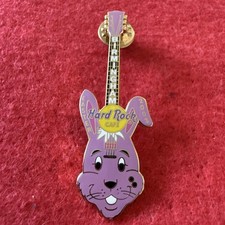 Hard Rock Cafe- Birmingham. Easter 2003 Pink Bunny Guitar Pin.  LE 150