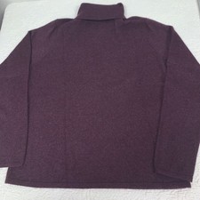 Fenn Wright Manson Pullover Turtleneck Sweater Womens XL Burgundy 100% Cashmere