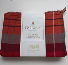 Dorma Maison Red Brushed Cotton Pillowcase Pair. Continental Square 65x65cm