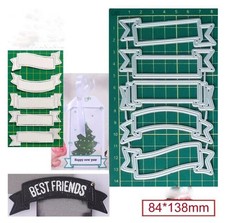 Banners Tag Label Ribbon Metal