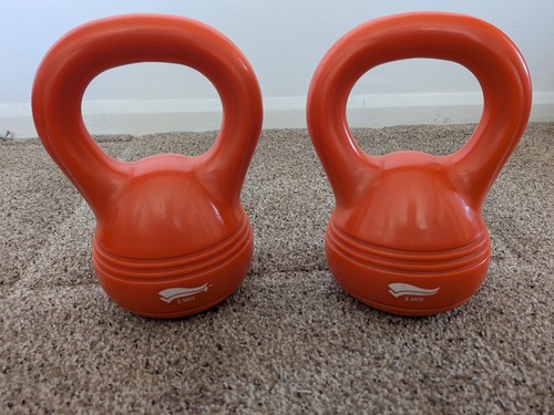 Pair 5kg orange vinyl - pair,