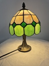 Tiffany Green Oak   stained glass Table Lamp  30cm, 