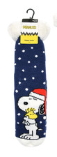 Snoopy Christmas Socks Slipper Fur Lined Gripper Ladies Peanuts Socks