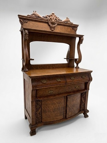 Antique victorian tiger oak - antique,