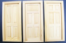 Dolls House Wooden Door 4, 5 &