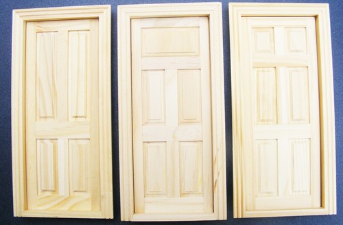 Dolls house wooden door - house, 5