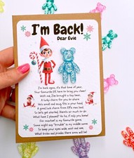 Elf Arrival Pocket Bear Card