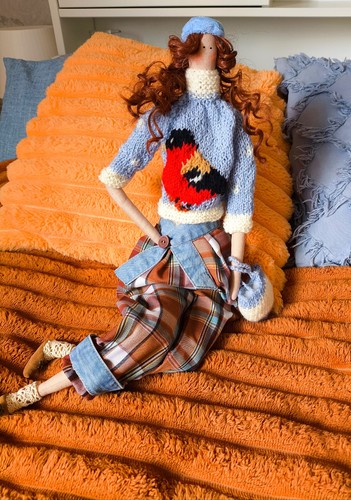 Handmade tilda style doll - handmade,