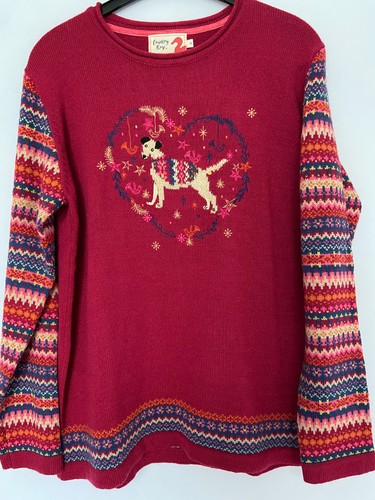 Country rose red jumper - rose, with