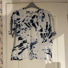 Ladies Blue Tye Dye Effect