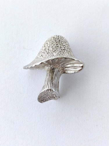 Vintage brooch unsigned silver - brooch,