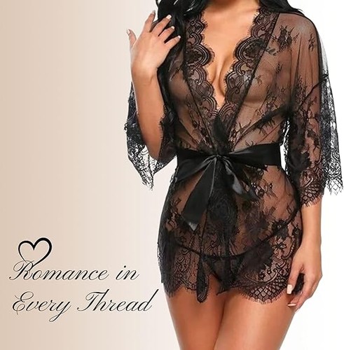 Women sexy lace - women, kimono