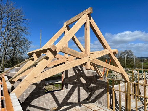Green oak trusses structural - oak,