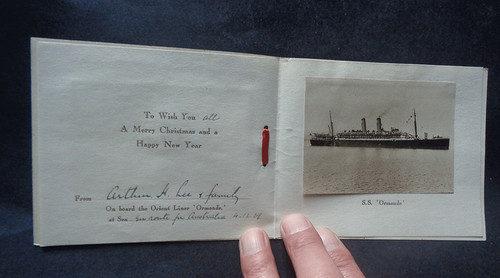 Xmas card from - card,