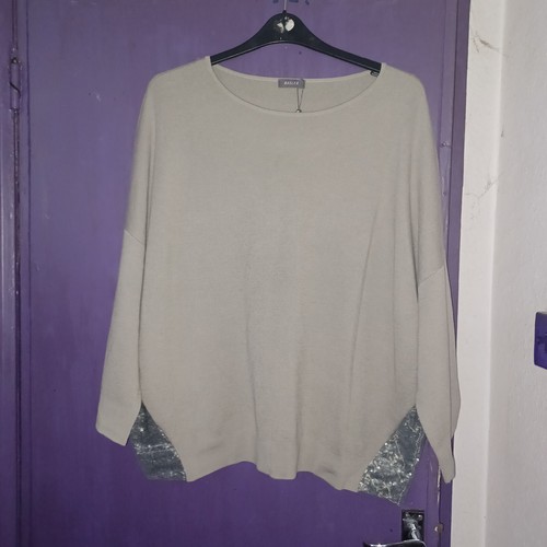 Basler grey virgin wool sequin - wool,