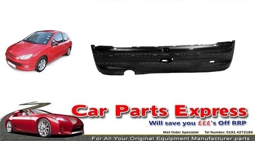 Peugeot 206 rear bumper - rear,