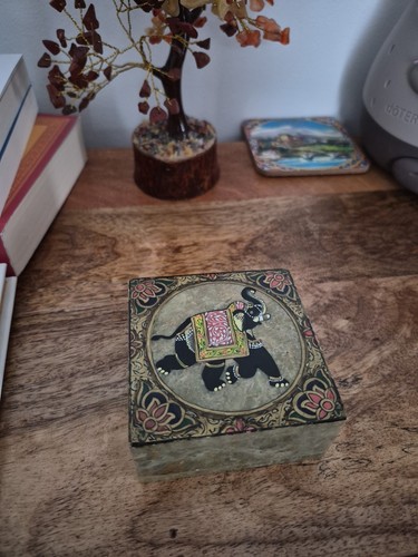 Vintage marble jewelry box - vintage,