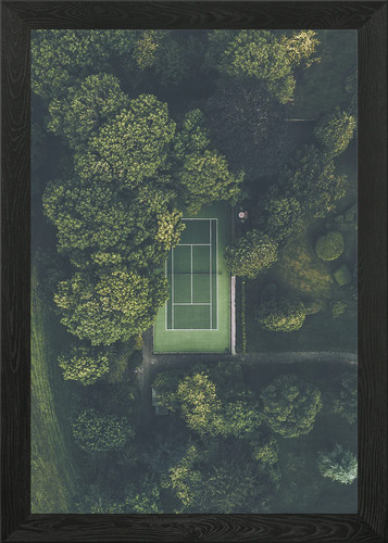 Tennis the forest framed - tennis, in