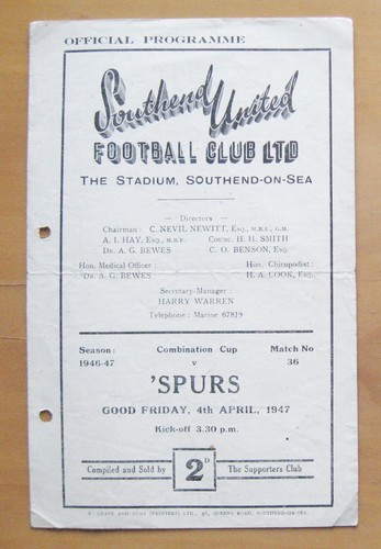 Southend united tottenham - united,