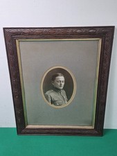Carved Oak Framed Antique WW1