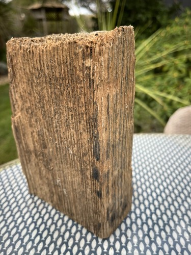 18cm weathered driftwood block - weathered,