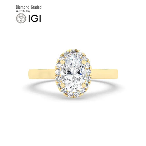 Oval diamond engagement - oval,